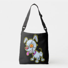 Bolso Cruzado Sassy Cranky Zombie Dog Ilustracion
