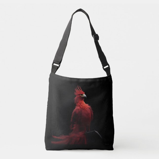 Bolso Cruzado Scarlet Phoenix Sits Orgulloso (Anverso)