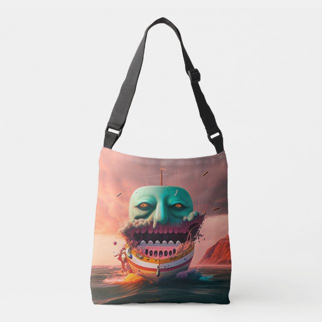 Bolso Cruzado Scary boat (Anverso)