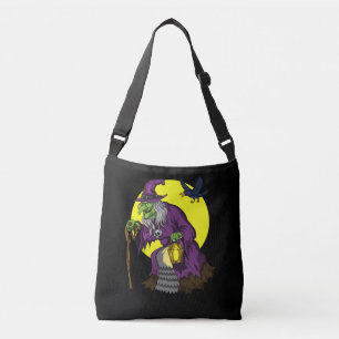 Bolso Cruzado Scary Witch Spooky Raven Halloween