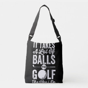 Bolso Cruzado Se necesita un montón de bolas para golf de la man