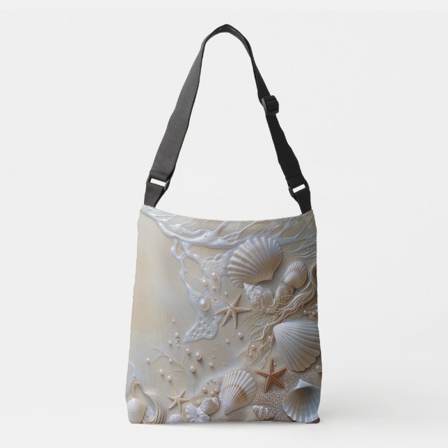 Bolso Cruzado Seashells Beach White Pearfish (Anverso)