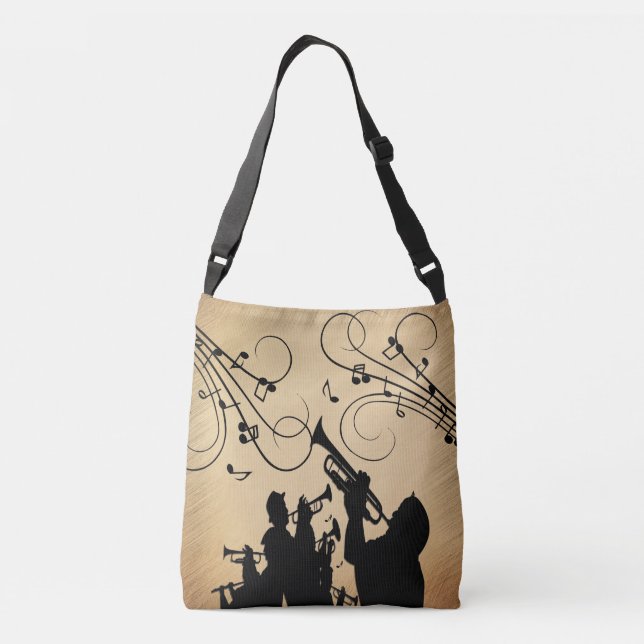 Bolso Cruzado Sección de trompetas Música rústica (Reverso)