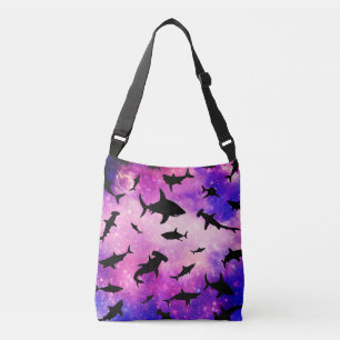 Bolso Cruzado Sencillo pez tiburón mandíbula ballena patrón de g
