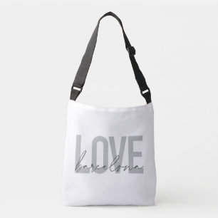 Bolso Cruzado Sencillo, urbano, moderno, fresco diseño Love Barc