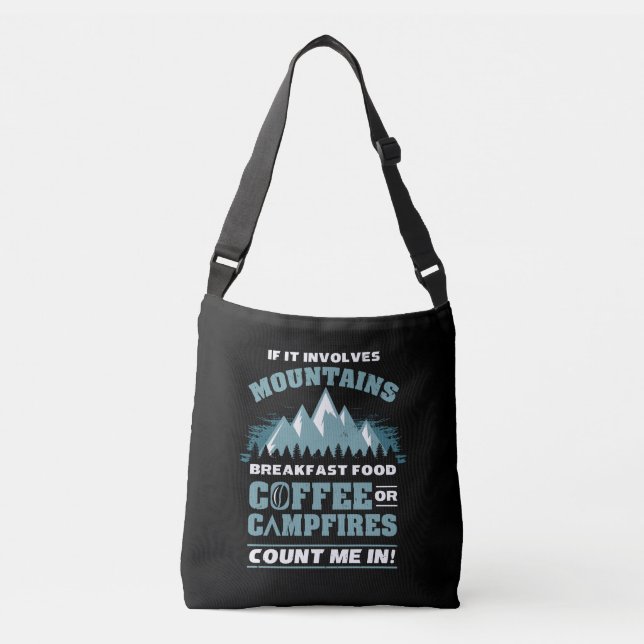 Bolso Cruzado Senderismo Camping Café (Anverso)