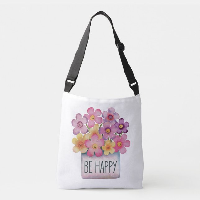 Bolso Cruzado Ser feliz (Anverso)