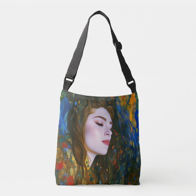 Bolso Cruzado "Serenidad Petal" - Mujeres En El Agua (Anverso)