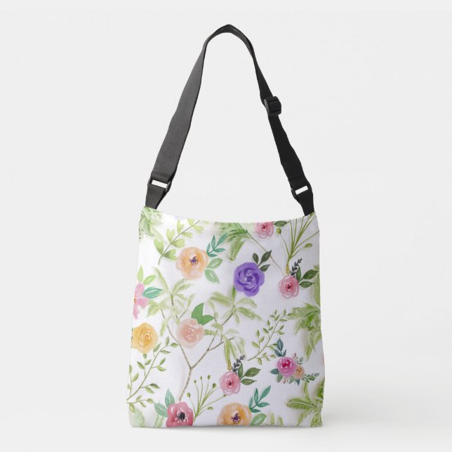 Bolso Cruzado Shabby Chic Floral (Anverso)