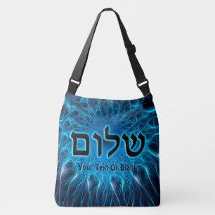 Bolso Cruzado Shalom En Fractal Azul