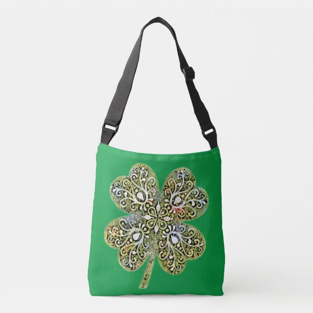 Bolso Cruzado Shamrock irlandés (Anverso)