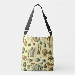 Bolso Cruzado Shell de conchas marinas Mollusk Clam Elegante Art