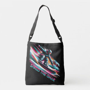 Bolso Cruzado Shred the Gnar Snowboard