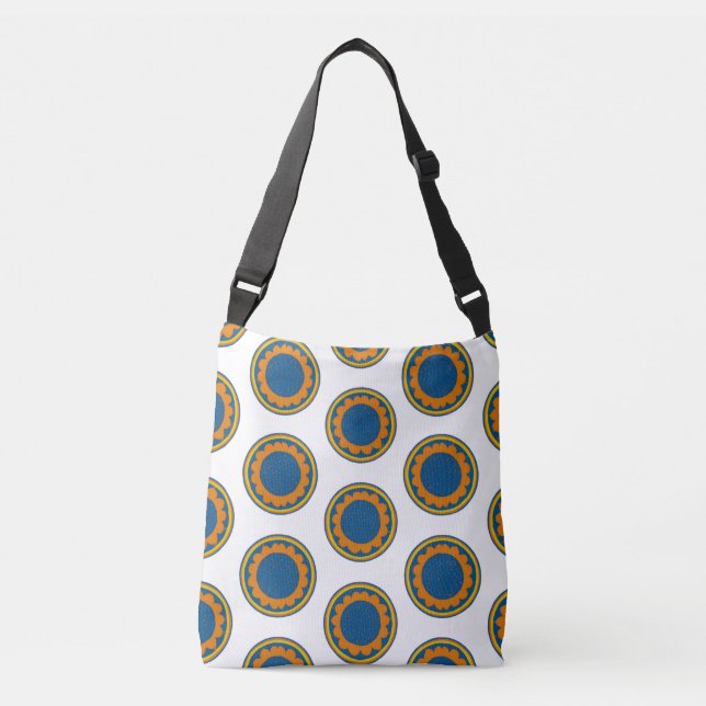 Bolso Cruzado Shweshwe africano (Anverso)
