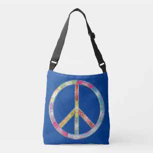 Bolso Cruzado Signo de paz colorida