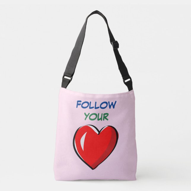 BOLSO CRUZADO SIGUE TU CORAZÓN (Anverso)