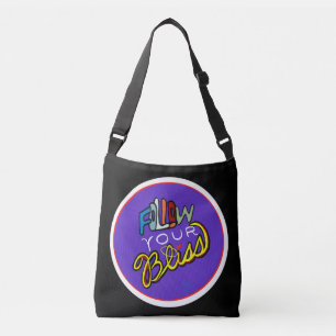 Bolso Cruzado Sigue tus tonterías - Vibrante impresión de arte m
