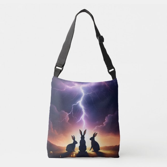 Bolso Cruzado Sihouettes de conejo (Anverso)