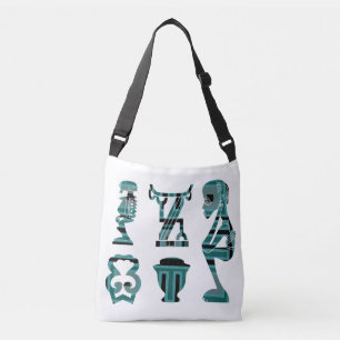 Bolso Cruzado Silueta tribal africana abstracta moderna