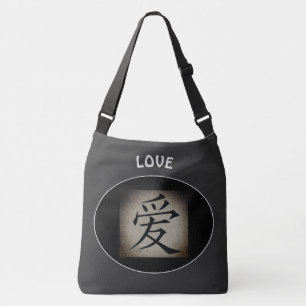 Bolso Cruzado Símbolo chino de amor personalizado