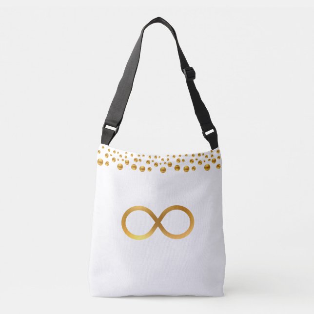 Bolso Cruzado Símbolo de infinito dorado (Anverso)