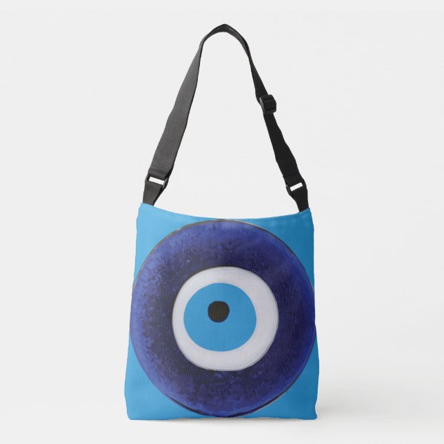 Bolso Cruzado Símbolo de protección de ojos del mal de Nazar (Anverso)