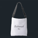 Bolso Cruzado SIMPLE MINIMAL agregue su nombre personalizado de<br><div class="desc">diseño</div>