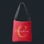 Bolso Cruzado Simplemente Monogramas & Nombres   su respaldo. e<br><div class="desc">Diseños de ideas y instantáneas mentales simples de EDDA Fröhlich / EDDArt| Plantillas para su propio Monograma y Nombre. | Para más ideas y diseños, no dudes en escribirme un e-Mail: contact@eddart.de o echa un vistazo aquí:www.zazzle.com/simply_ideas*| Diviértete y sé feliz :-)| Ejemplo de monograma: C. C.| Ejemplo de nombre: Carolina...</div>