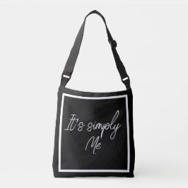 Bolso Cruzado Simply Me – Elegant Black Simple Tote Bag