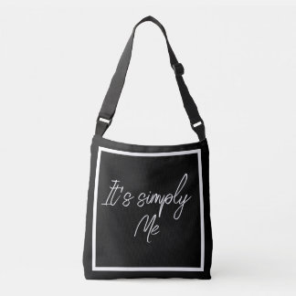 Bolso Cruzado Simply Me – Elegant Black Simple Tote Bag