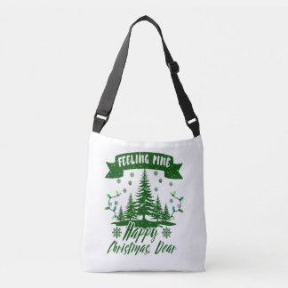 Bolso Cruzado Sintiendo navidades divertidos de pino querido reg