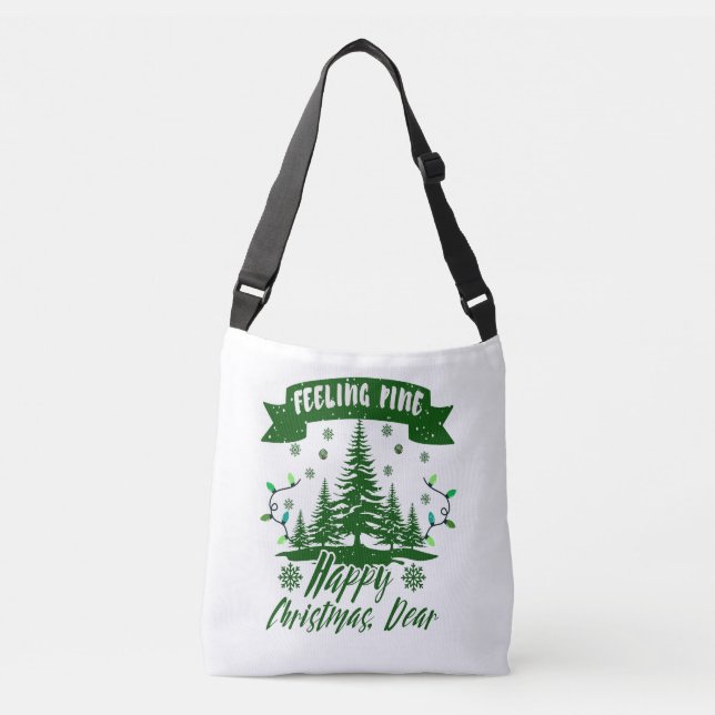 Bolso Cruzado Sintiendo navidades divertidos de pino querido reg (Anverso)