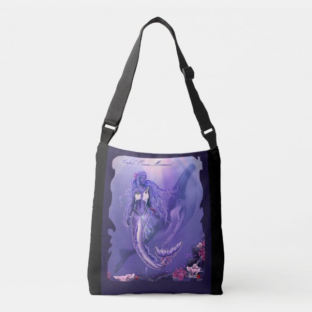 Bolso Cruzado Sirena del Océano Púrpura (Anverso)