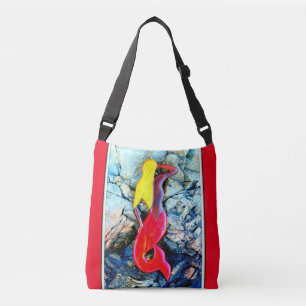 Bolso Cruzado sirena rojo-atada blonde