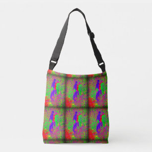 Bolso Cruzado sirenas maravillosas del hippie púrpura