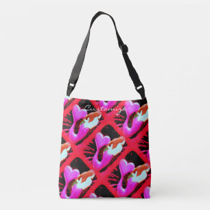 Bolso Cruzado sirenas redheaded de la corazón-cola