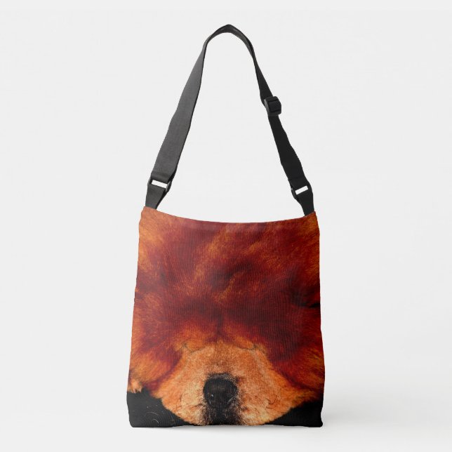 Bolso Cruzado Sleeping Chow Chow Cbcna (Anverso)