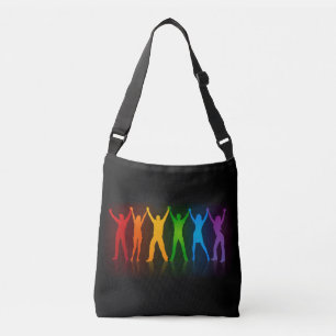 Bolso Cruzado Slipperyjoe, gente del orgullo gay, artístico, col