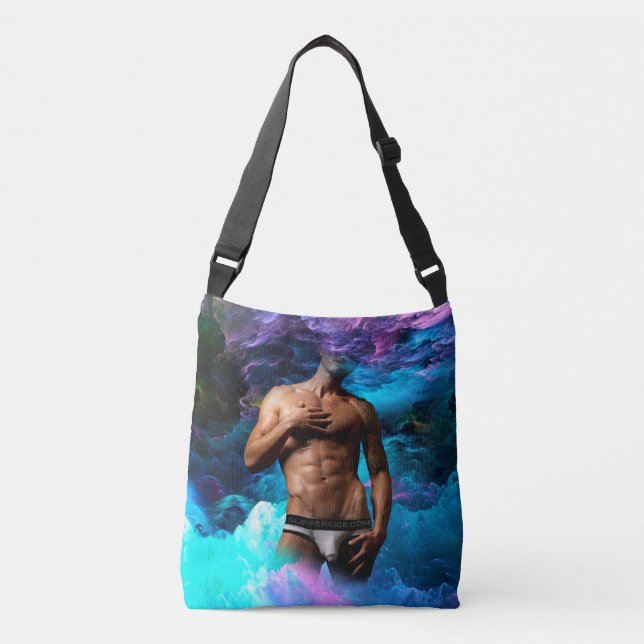 Bolso Cruzado SlipperyJoe hombre muscular macizo de ropa interio (Anverso)