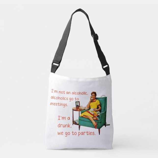 Bolso Cruzado SlipperyJoe socializando a la mujer de la cosecha  (Anverso)