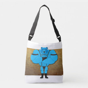 Bolso Cruzado SlipperyJoe's gay oso musculoso cartoon tanga cuer