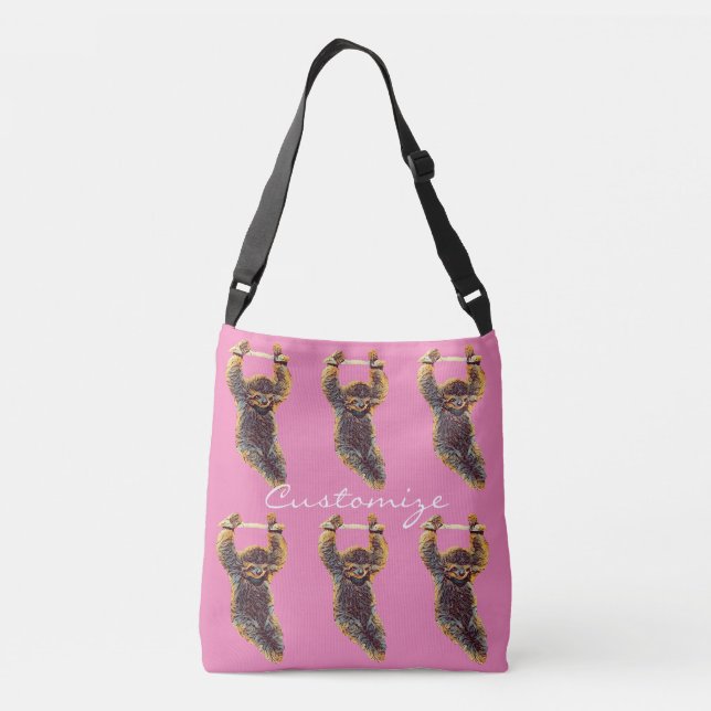Bolso Cruzado Sloth Hanging Out Thunder_Cove (Reverso)