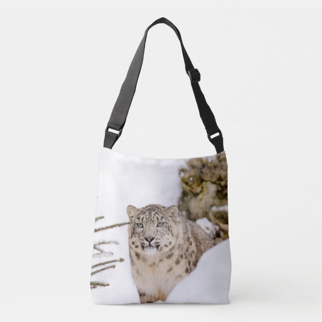 Bolso Cruzado Snow Leopard in the Snow (Anverso)