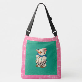 Bolso Cruzado Snowman Vintage Christmas