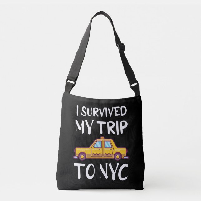 Bolso Cruzado Sobreviví A Mi Viaje A Nueva York (Anverso)