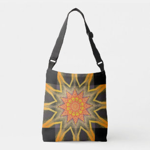 Bolso Cruzado Sol amarillo en negro