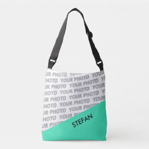Bolso Cruzado SÓLO COLOR RECTANGLES - verde menta + tus ideas