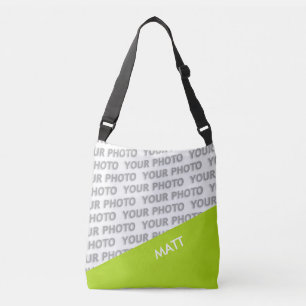 Bolso Cruzado SÓLO RECTÁNGULOS DE COLOR - verde primavera + tus 