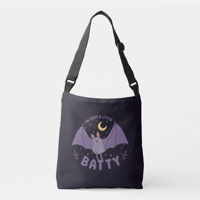 Bolso Cruzado Solo soy un poco divertido bollo de Halloween (Anverso)
