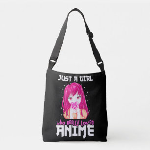 Bolso Cruzado Sólo Un Chica Que De Verdad Ama A Anime